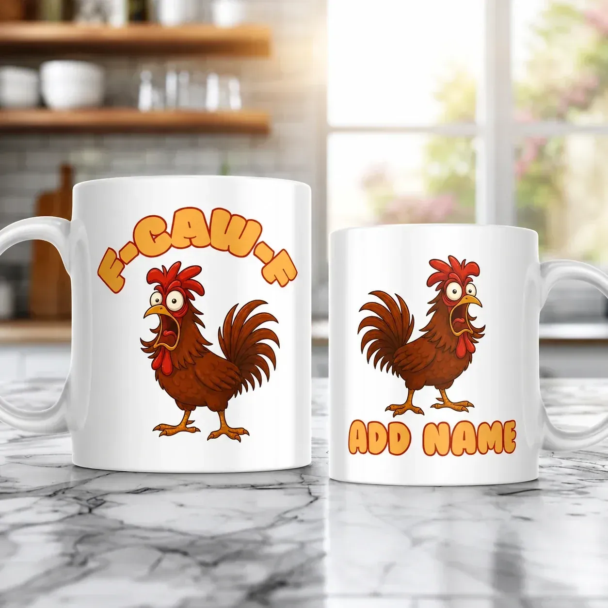“F-Caw-F” Chicken Mug