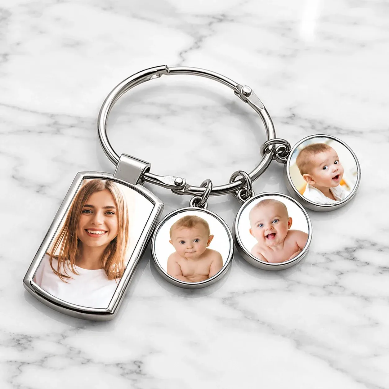 Family Photo Keychain