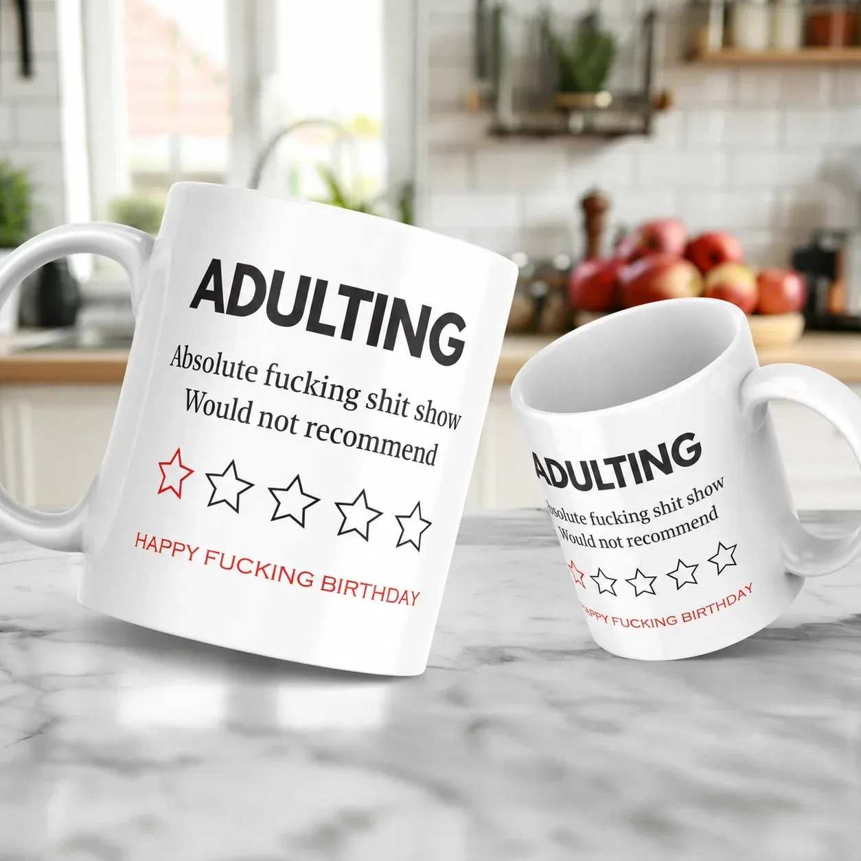 Adulting Mug Funny Offensive Birthday Gift