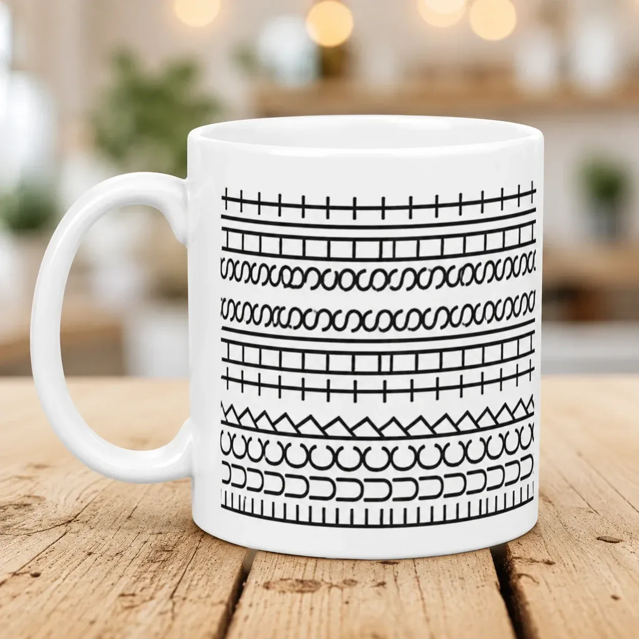 Funny Hidden Swear Pattern Mug