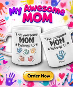 Personalised My Awesome Mom Mug