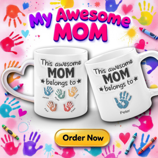 Personalised My Awesome Mom Mug